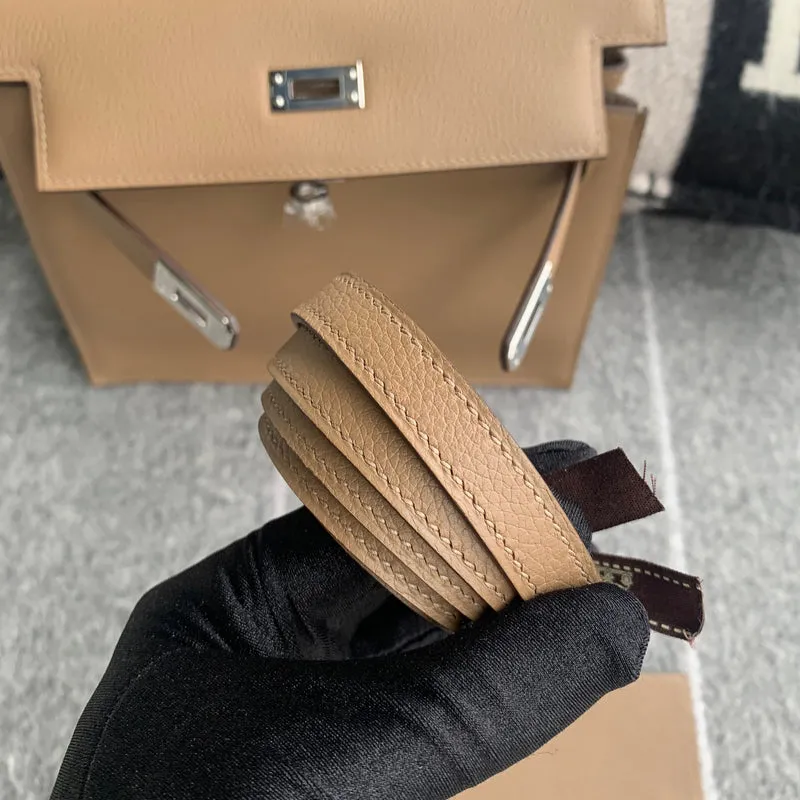KELLY DANSE EVERCOLOR LEATHER BEIGE DE WEIMAR WITH PALLADIUM HARDWARE (PHW) - 5