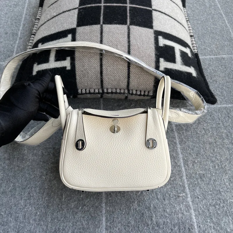 MINI LINDY 20 CLEMENCE LEATHER NATA WITH PALLADIUM HARDWARE (PHW) - 2