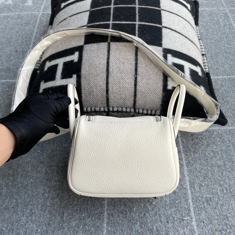 MINI LINDY 20 CLEMENCE LEATHER NATA WITH PALLADIUM HARDWARE (PHW) - 3