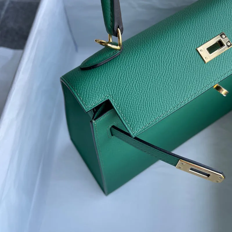 KELLY 25 EPSOM LEATHER MALACHIT WITH GOLD HARDWARE (GHW) - 6