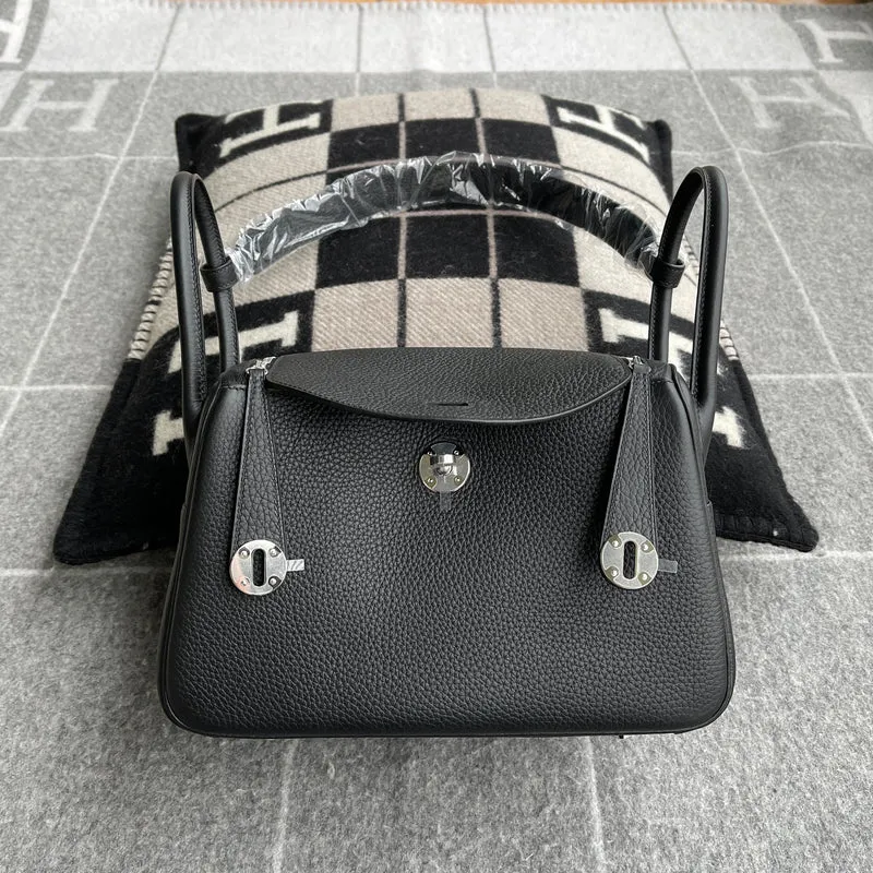 LINDY 26 CLEMENCE LEATHER NOIR (BLACK) WITH PALLADIUM HARDWARE (PHW) - 1