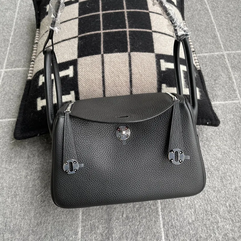 LINDY 26 CLEMENCE LEATHER NOIR (BLACK) WITH PALLADIUM HARDWARE (PHW) - 2