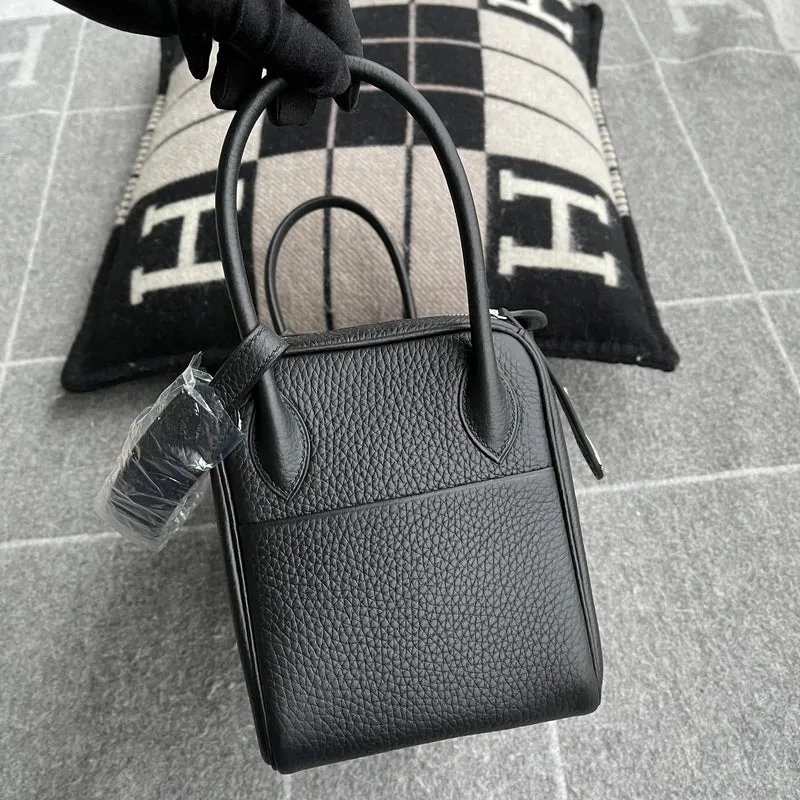 LINDY 26 CLEMENCE LEATHER NOIR (BLACK) WITH PALLADIUM HARDWARE (PHW) - 4