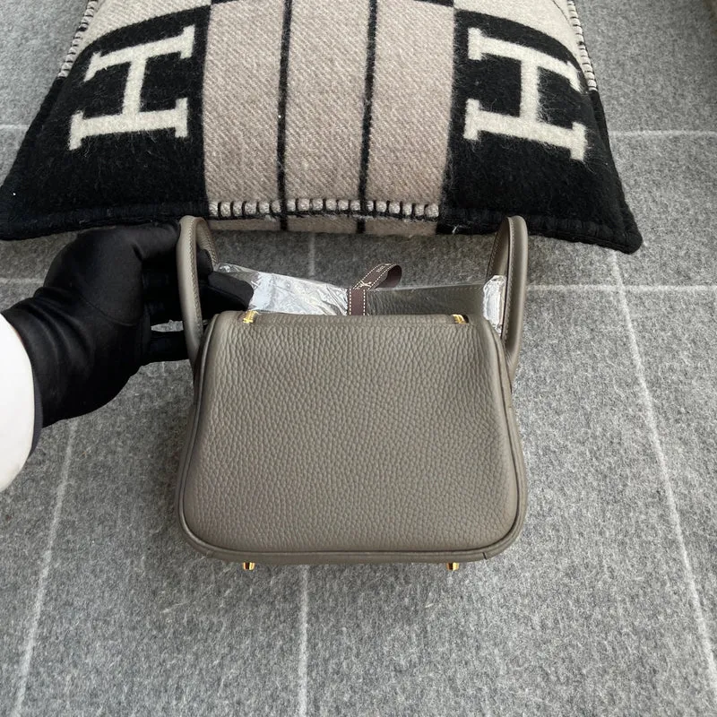 MINI LINDY 20 CLEMENCE LEATHER ETAIN WITH GOLD HARDWARE (GHW) - 3