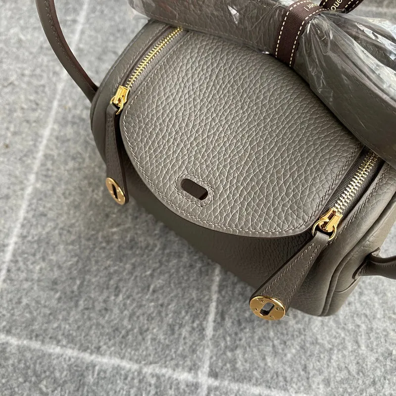 MINI LINDY 20 CLEMENCE LEATHER ETAIN WITH GOLD HARDWARE (GHW) - 4