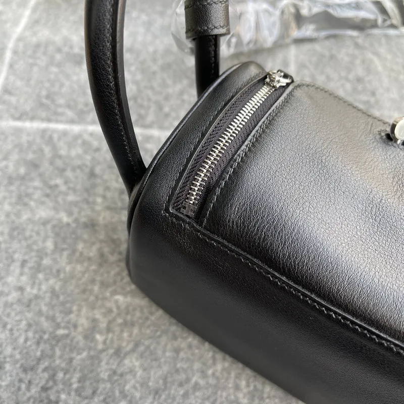 MINI LINDY 20 SWIFT LEATHER NOIR (BLACK) WITH PALLADIUM HARDWARE (PHW) - 4