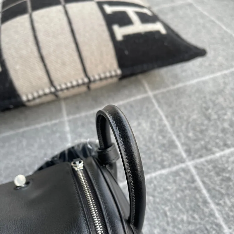 MINI LINDY 20 SWIFT LEATHER NOIR (BLACK) WITH PALLADIUM HARDWARE (PHW) - 5