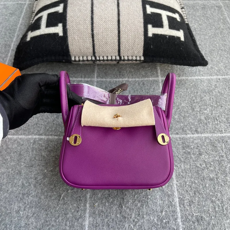 MINI LINDY 20 SWIFT LEATHER ANEMONE WITH GOLD HARDWARE (GHW) - 2