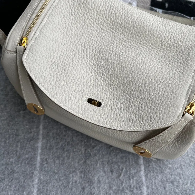 LINDY 26 CLEMENCE LEATHER BETON WITH GOLD HARDWARE (GHW) - 3