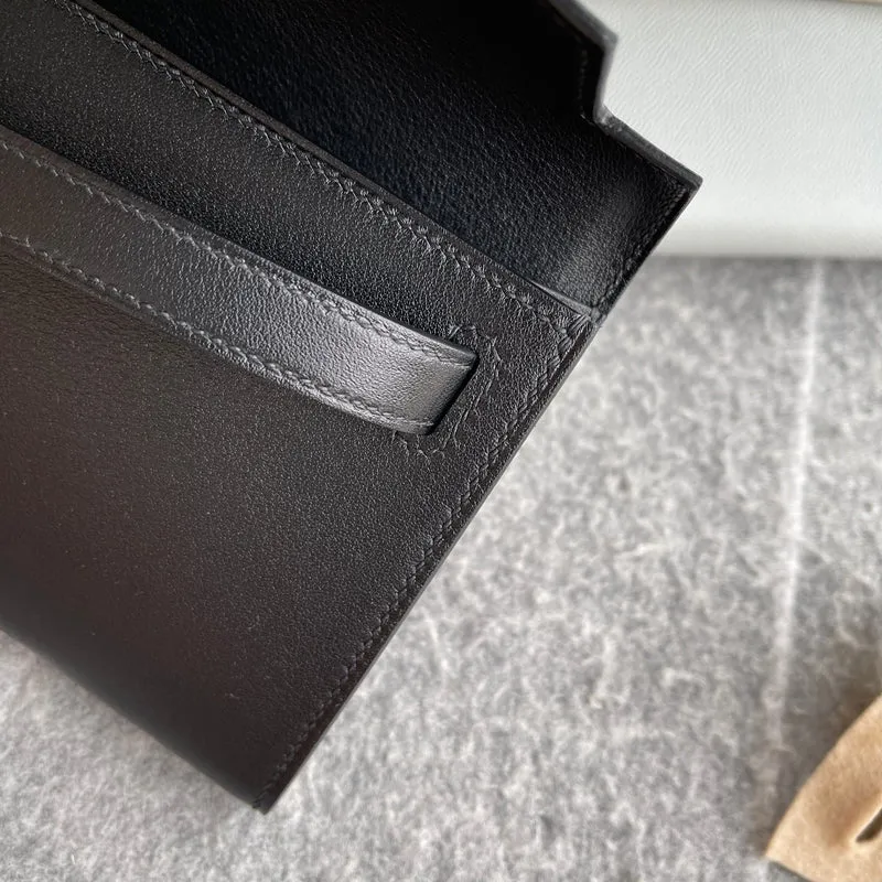 KELLY CUT SWIFT LEATHER NOIR (BLACK) WITH GOLD HARDWARE (GHW) - 5