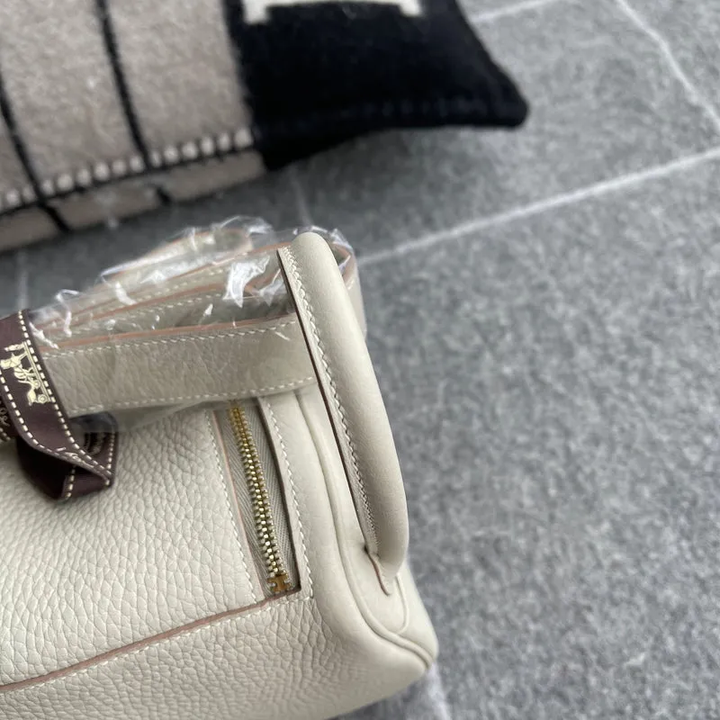 MINI LINDY 20 CLEMENCE LEATHER NATA WITH GOLD HARDWARE (GHW) - 8