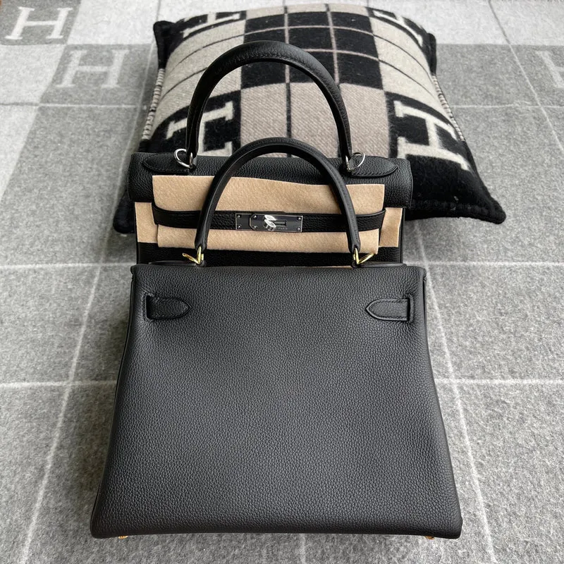 KELLY 28 TOGO LEATHER NOIR (BLACK) WITH GOLD HARDWARE (GHW) - 2