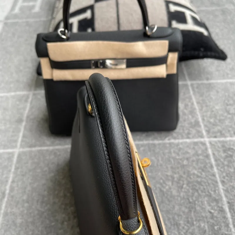 KELLY 28 TOGO LEATHER NOIR (BLACK) WITH GOLD HARDWARE (GHW) - 6