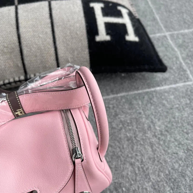 MINI LINDY 20 SWIFT LEATHER ROSE SAKURA WITH PALLADIUM HARDWARE (PHW) - 6