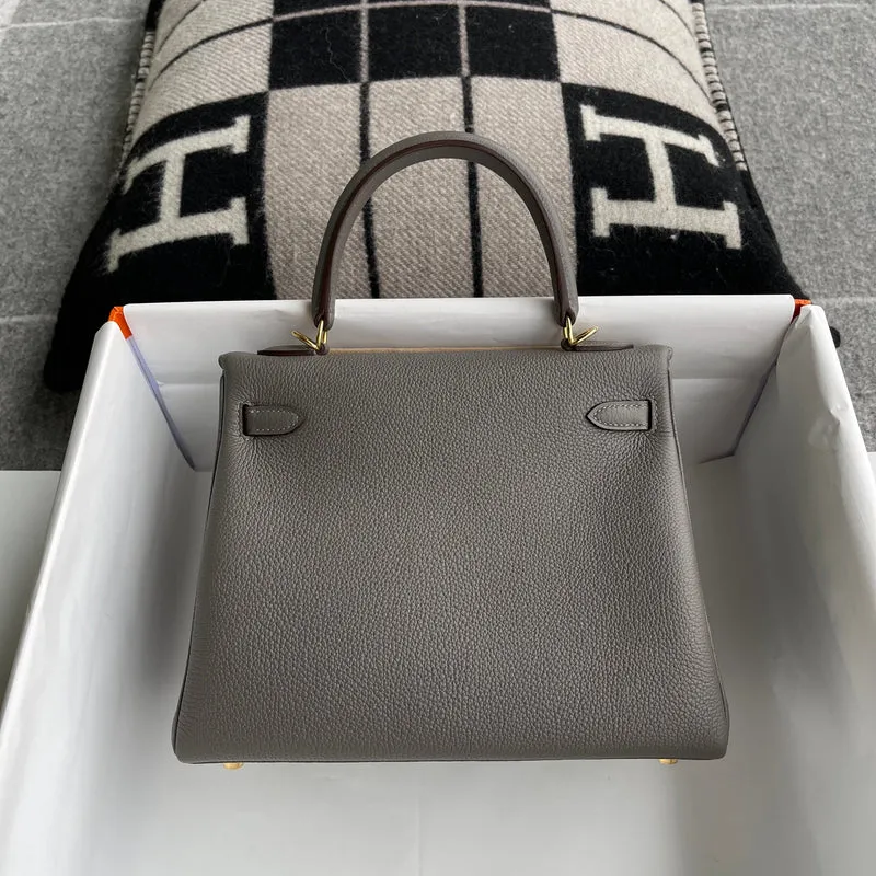 KELLY 25 TOGO LEATHER ETAIN WITH GOLD HARDWARE (GHW) - 2