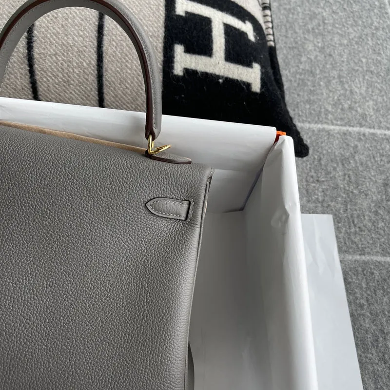 KELLY 25 TOGO LEATHER ETAIN WITH GOLD HARDWARE (GHW) - 6