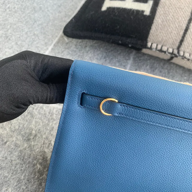 KELLY DANSE EVERCOLOR LEATHER DEEP BLUE WITH GOLD HARDWARE (GHW) - 6