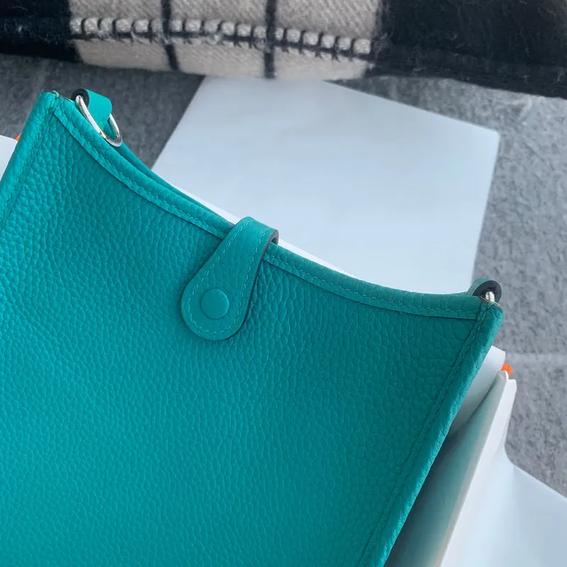 MINI EVELYNE (TPM) CLEMENCE LEATHER BLEU PAON WITH PALLADIUM HARDWARE (PHW) - 4