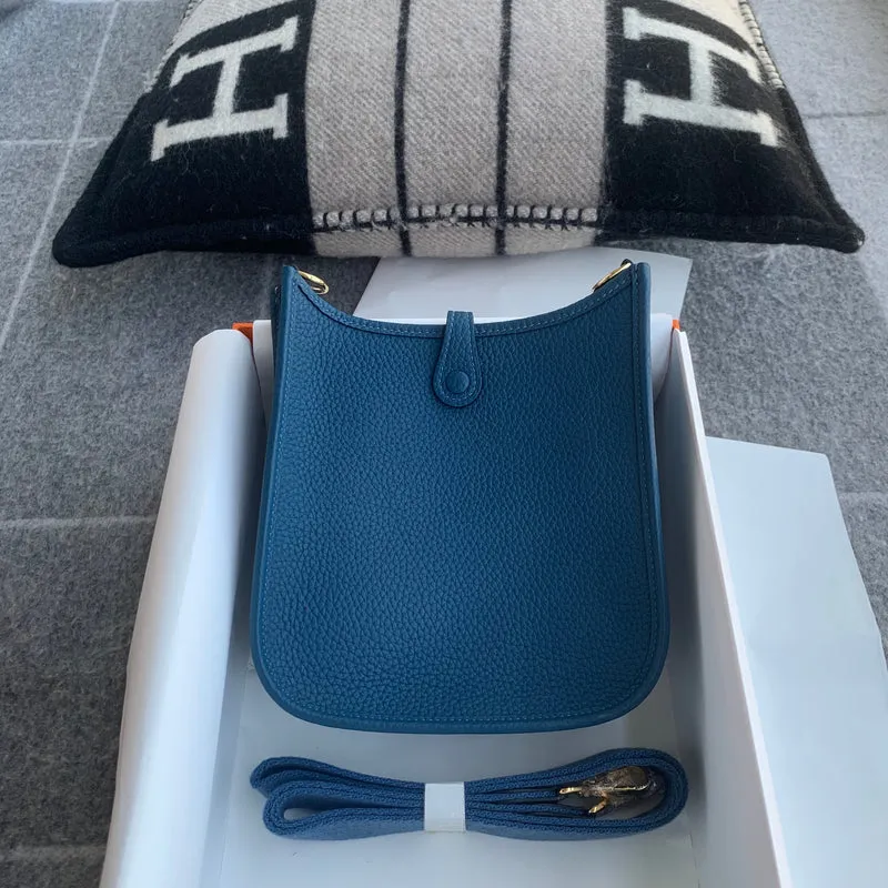 MINI EVELYNE (TPM) CLEMENCE LEATHER DEEP BLUE WITH GOLD HARDWARE (GHW) - 2