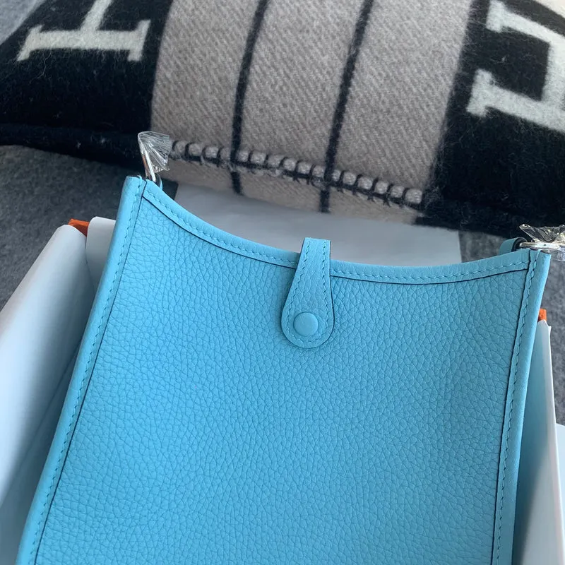 MINI EVELYNE (TPM) CLEMENCE LEATHER BLEU DU NORD WITH PALLADIUM HARDWARE (PHW) - 5