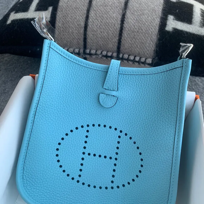 MINI EVELYNE (TPM) CLEMENCE LEATHER BLEU DU NORD WITH PALLADIUM HARDWARE (PHW) - 4