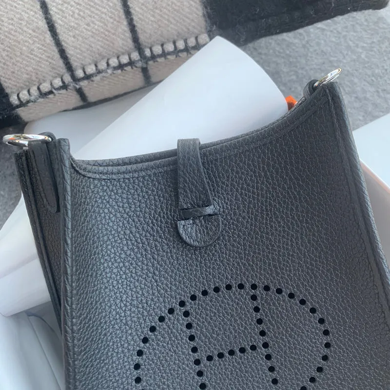 MINI EVELYNE (TPM) CLEMENCE LEATHER NOIR (BLACK) WITH PALLADIUM HARDWARE (PHW) - 3