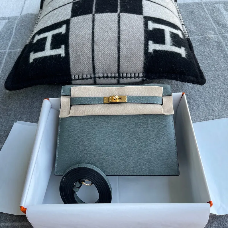 KELLY DANSE EVERCOLOR LEATHER VERT AMANDE WITH GOLD HARDWARE (GHW) - 2