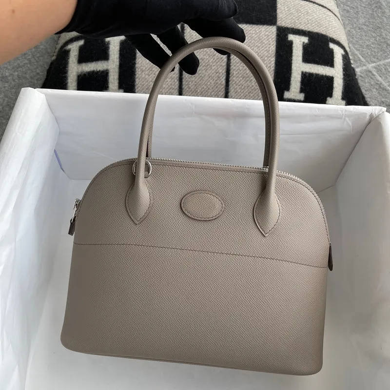 BOLIDE 27 EPSOM LEATHER GRIS ASPHALT WITH PALLADIUM HARDWARE (PHW) - 3