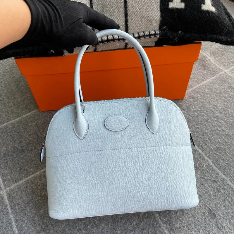BOLIDE 27 EPSOM LEATHER BLEU BRUME WITH PALLADIUM HARDWARE (PHW) - 2