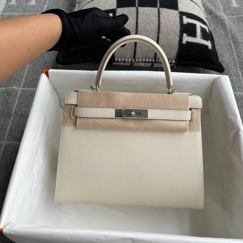 KELLY 28 EPSOM LEATHER CRAIE WITH PALLADIUM HARDWARE (PHW) - 2