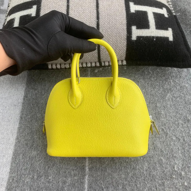 MINI BOLIDE CHEVRE LEATHER LIME WITH PALLADIUM HARDWARE (PHW) - 2