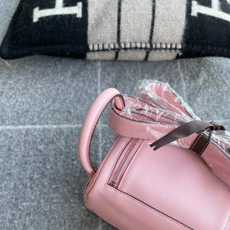 MINI LINDY 20 SWIFT LEATHER ROSE SAKURA WITH PALLADIUM HARDWARE (PHW) - 4