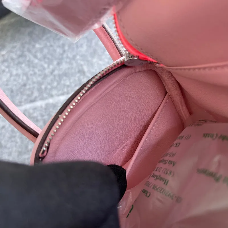MINI LINDY 20 SWIFT LEATHER ROSE SAKURA WITH PALLADIUM HARDWARE (PHW) - 6