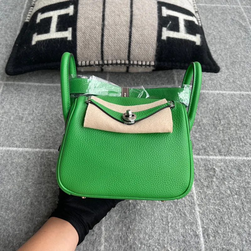 MINI LINDY 20 CLEMENCE LEATHER BAMBOO WITH PALLADIUM HARDWARE (PHW) - 2