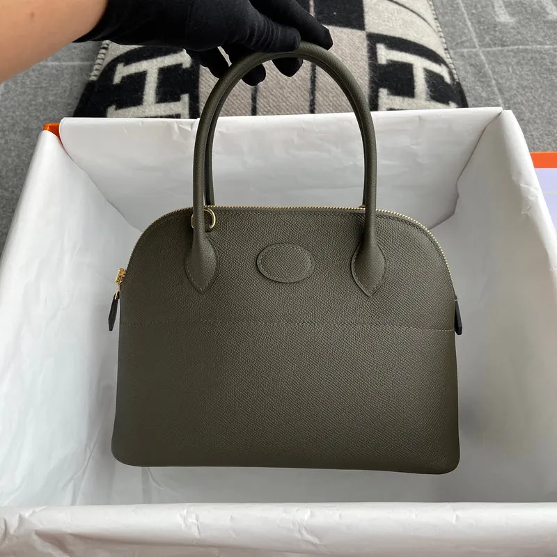 BOLIDE 27 EPSOM LEATHER VERT DE GRIS WITH GOLD HARDWARE (GHW) - 3