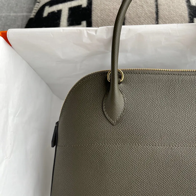 BOLIDE 27 EPSOM LEATHER VERT DE GRIS WITH GOLD HARDWARE (GHW) - 6
