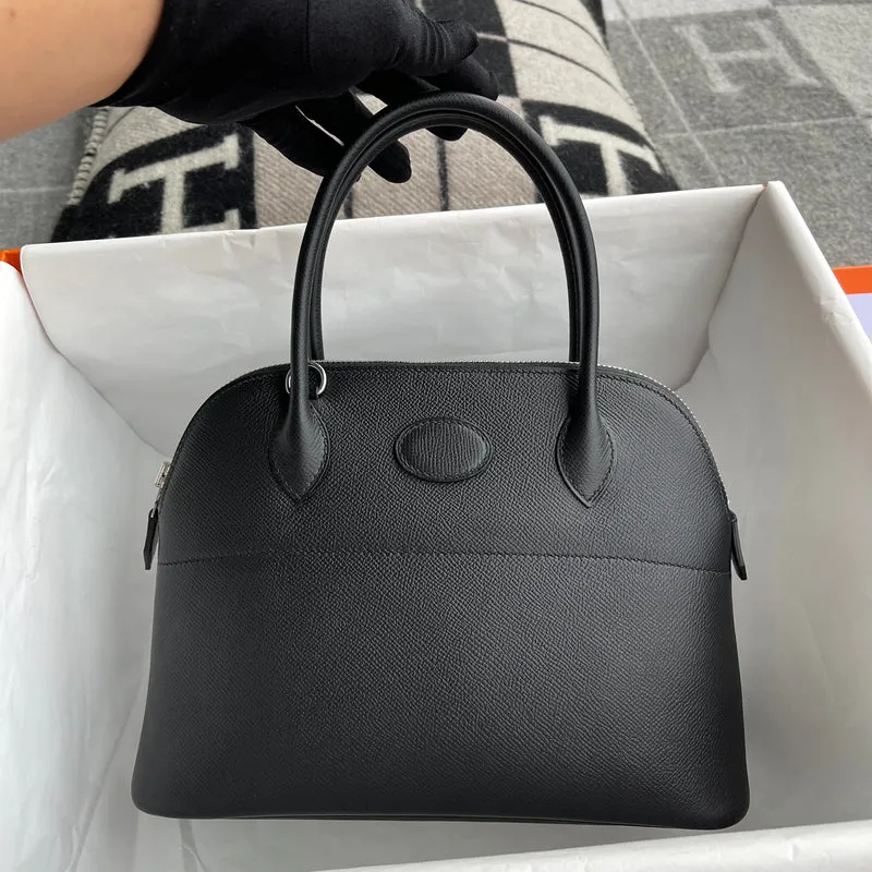 BOLIDE 27 EPSOM LEATHER NOIR (BLACK) WITH PALLADIUM HARDWARE (PHW) - 3