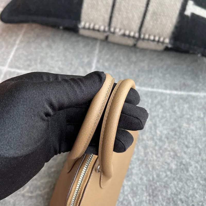 MINI BOLIDE CHEVRE LEATHER BEIGE DE WEIMER WITH PALLADIUM HARDWARE (PHW) - 6