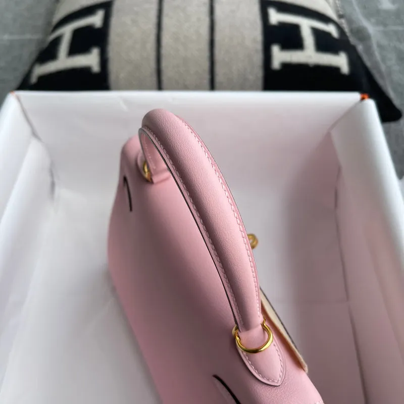 KELLY 25 SWIFT LEATHER ROSE CONFETTI WITH GOLD HARDWARE (GHW) - 7