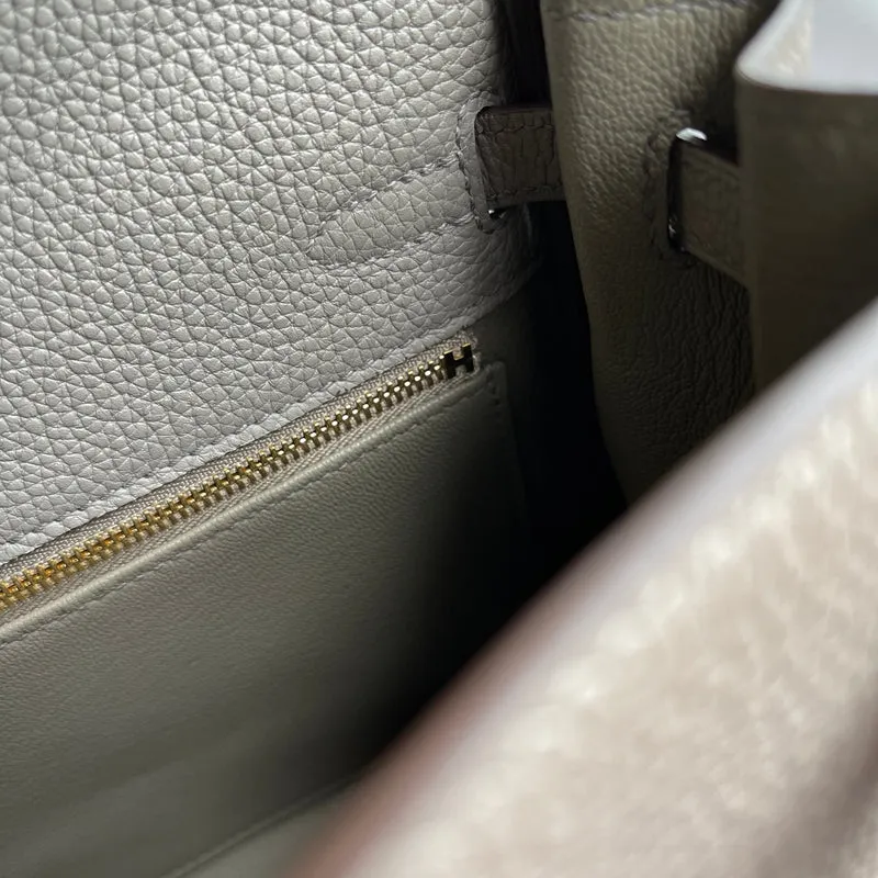 KELLY 25 TOGO LEATHER GRIS ASPHALTE WITH GOLD HARDWARE (GHW) - 5