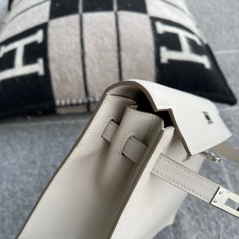 KELLY DANSE EVERCOLOR LEATHER BLANC WITH PALLADIUM HARDWARE (PHW) - 3