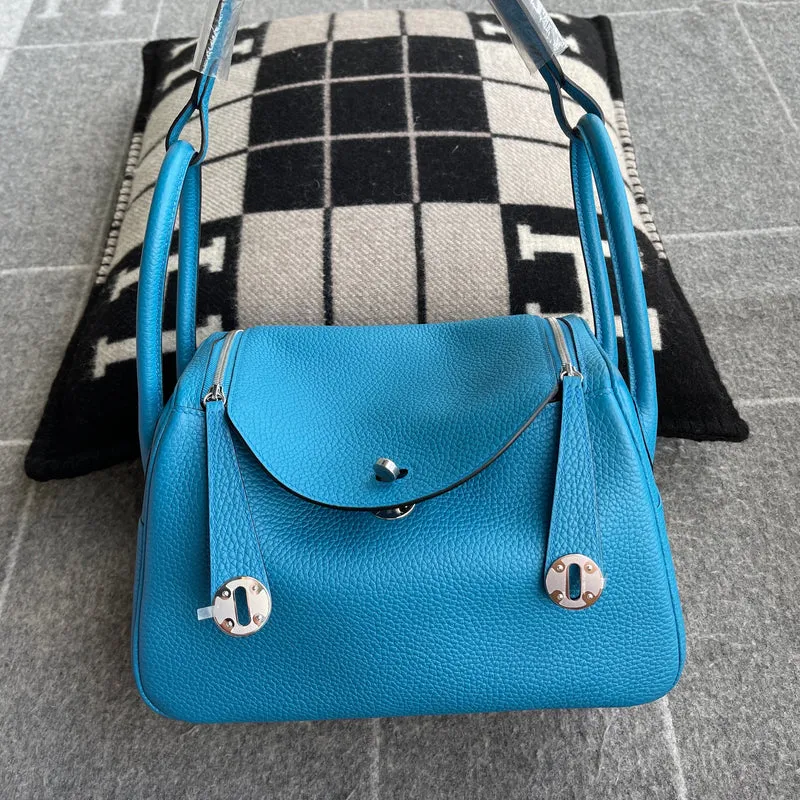 LINDY 26 CLEMENCE LEATHER BLUE ZANZIBAR WITH PALLADIUM HARDWARE (PHW) - 2