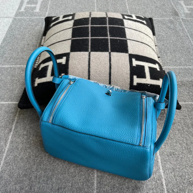 LINDY 26 CLEMENCE LEATHER BLUE ZANZIBAR WITH PALLADIUM HARDWARE (PHW) - 3