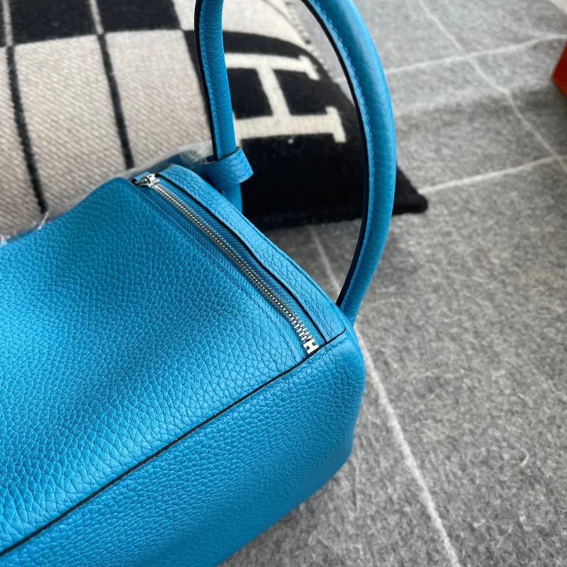 LINDY 26 CLEMENCE LEATHER BLUE ZANZIBAR WITH PALLADIUM HARDWARE (PHW) - 7