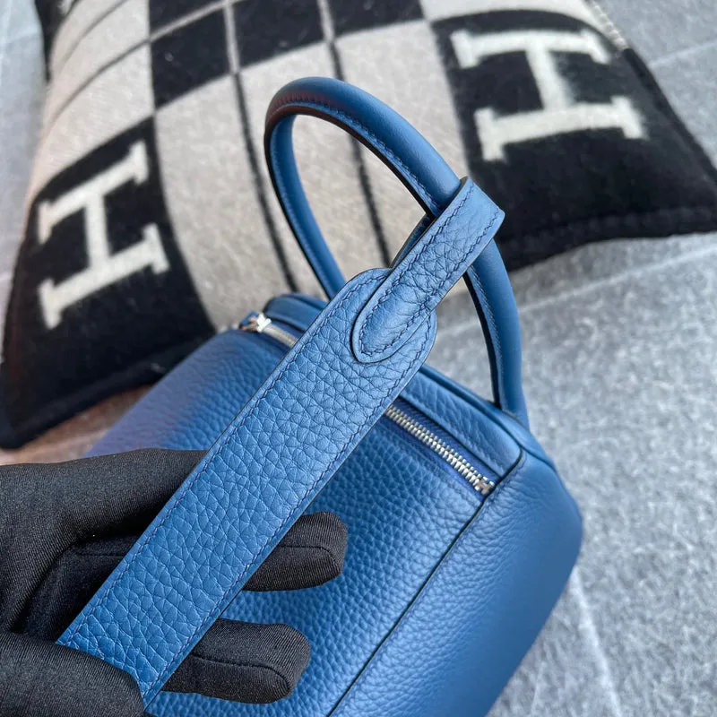 LINDY 26 CLEMENCE LEATHER BLEU PARIS WITH PALLADIUM HARDWARE (PHW) - 9