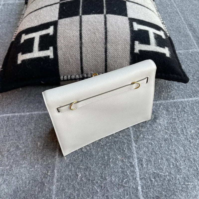 KELLY DANSE EVERCOLOR LEATHER BLANC WITH GOLD HARDWARE (GHW) - 2
