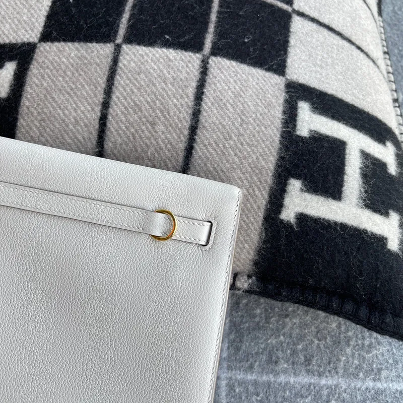 KELLY DANSE EVERCOLOR LEATHER BLANC WITH GOLD HARDWARE (GHW) - 4