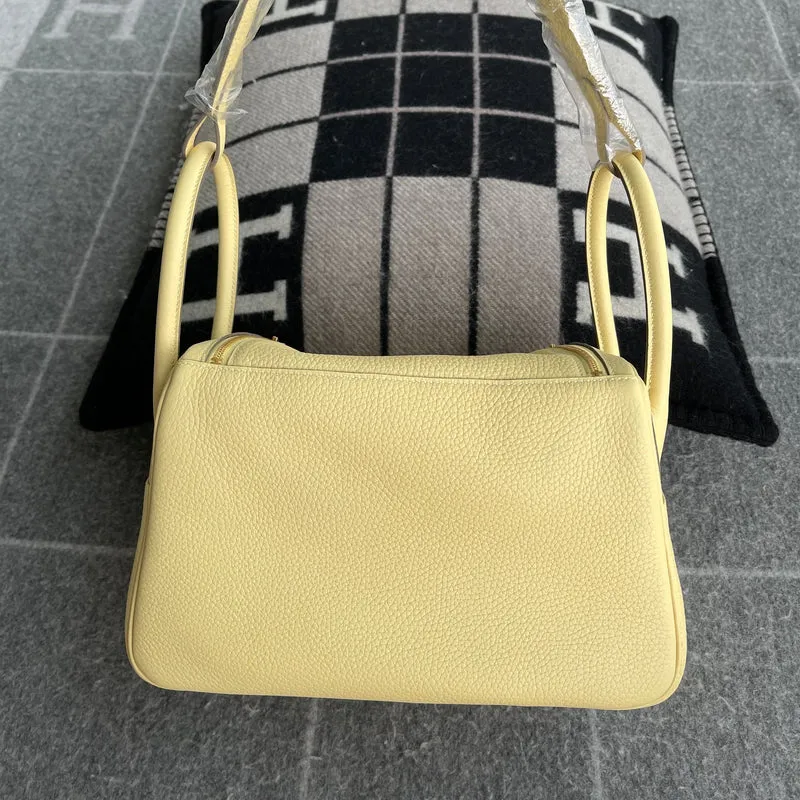 LINDY 26 CLEMENCE LEATHER JAUNE POUSSIN WITH GOLD HARDWARE (GHW) - 4