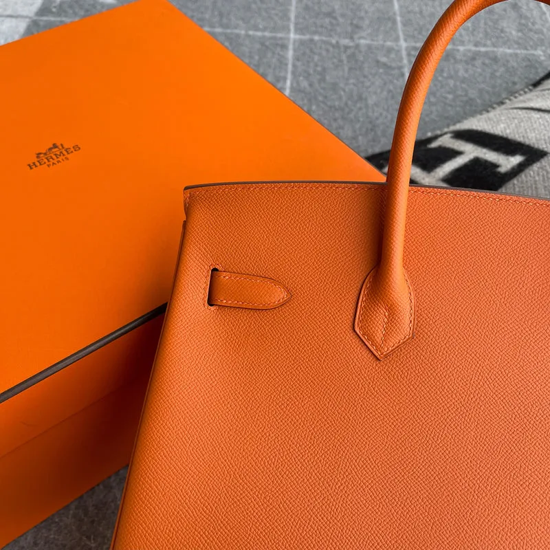 BIRKIN 35 EPSOM LEATHER ORANGE WITH GOLD HARDWARE (GHW) - 3