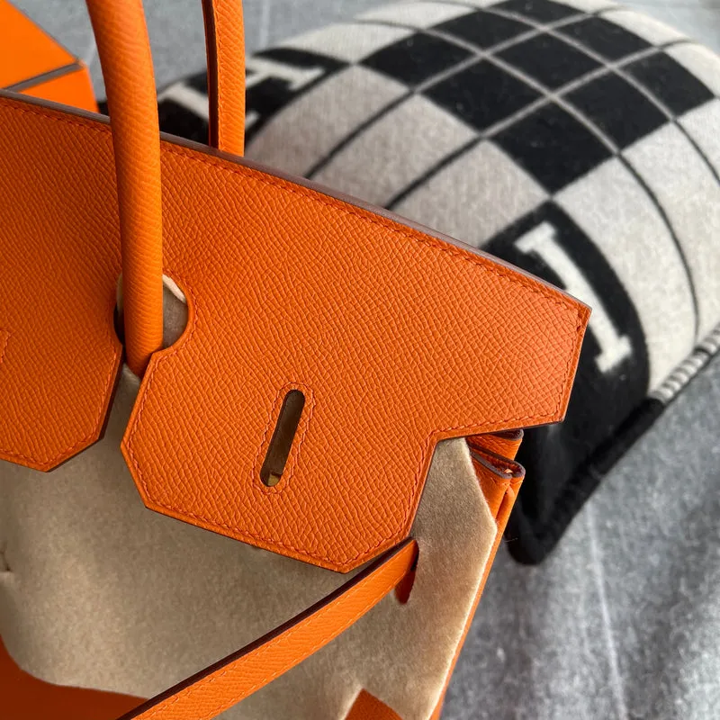 BIRKIN 35 EPSOM LEATHER ORANGE WITH GOLD HARDWARE (GHW) - 5